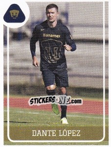 Sticker Dante Lopez - Liga BBVA Bancomer Clausura 2015 n. 322 - Panini