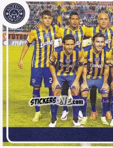 Figurina Atletico San Luis (puzzle 1) - Liga BBVA Bancomer Clausura 2015 - Panini