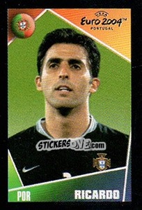 Sticker Ricardo - UEFA Euro Portugal 2004. Pocket Collection - Panini