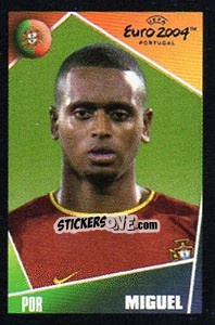 Sticker Miguel - UEFA Euro Portugal 2004. Pocket Collection n. 7 - Panini