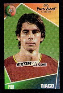 Sticker Tiago Mendes - UEFA Euro Portugal 2004. Pocket Collection n. 15 - Panini