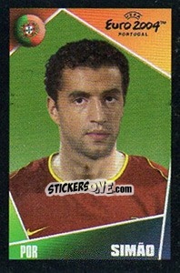 Sticker Simão - UEFA Euro Portugal 2004. Pocket Collection n. 17 - Panini