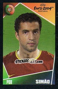 Cromo Simão - UEFA Euro Portugal 2004. Pocket Collection - Panini