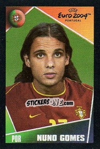 Sticker Nuno Gomes - UEFA Euro Portugal 2004. Pocket Collection - Panini