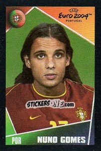 Cromo Nuno Gomes - UEFA Euro Portugal 2004. Pocket Collection n. 20 - Panini