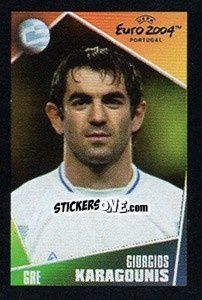 Sticker Giorgos Karagounis - UEFA Euro Portugal 2004. Pocket Collection - Panini