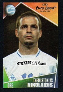 Sticker Themistoklis Nikolaidis - UEFA Euro Portugal 2004. Pocket Collection n. 36 - Panini
