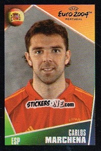 Sticker Carlos Marchena - UEFA Euro Portugal 2004. Pocket Collection - Panini