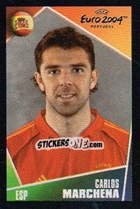Sticker Carlos Marchena - UEFA Euro Portugal 2004. Pocket Collection n. 40 - Panini