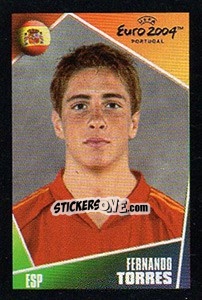 Sticker Fernando Torres - UEFA Euro Portugal 2004. Pocket Collection n. 52 - Panini