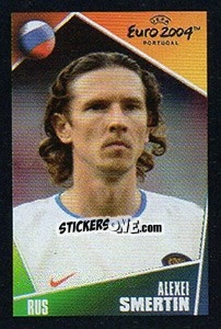 Sticker Alexei Smertin - UEFA Euro Portugal 2004. Pocket Collection n. 60 - Panini