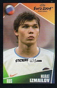 Sticker Marat Izmailov - UEFA Euro Portugal 2004. Pocket Collection n. 65 - Panini