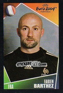 Sticker Fabien Barthez - UEFA Euro Portugal 2004. Pocket Collection n. 70 - Panini