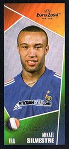 Sticker MikaÑ‘l Silvestre - UEFA Euro Portugal 2004. Pocket Collection - Panini
