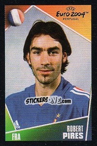 Sticker Robert Pires - UEFA Euro Portugal 2004. Pocket Collection n. 79 - Panini