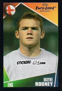 Sticker Wayne Rooney - UEFA Euro Portugal 2004. Pocket Collection n. 97 - Panini
