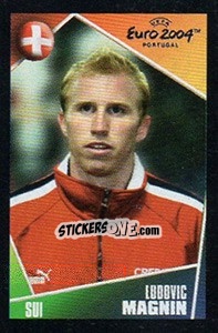 Sticker Ludovic Magnin - UEFA Euro Portugal 2004. Pocket Collection n. 108 - Panini