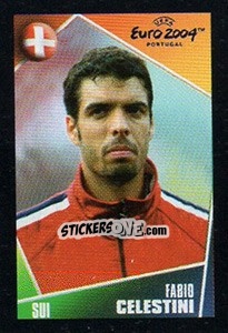 Sticker Fabio Celestini - UEFA Euro Portugal 2004. Pocket Collection - Panini