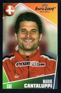 Sticker Mario Cantaluppi - UEFA Euro Portugal 2004. Pocket Collection n. 112 - Panini