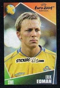 Sticker Erik Edman - UEFA Euro Portugal 2004. Pocket Collection - Panini