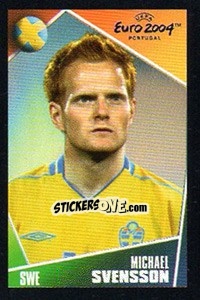 Sticker Michael Svensson - UEFA Euro Portugal 2004. Pocket Collection n. 136 - Panini