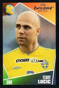 Sticker Teddy Lucic - UEFA Euro Portugal 2004. Pocket Collection n. 137 - Panini
