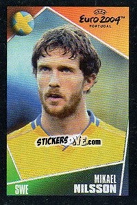 Sticker Mikael Nilsson - UEFA Euro Portugal 2004. Pocket Collection n. 141 - Panini