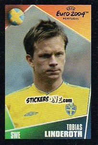 Sticker Tobias Linderoth - UEFA Euro Portugal 2004. Pocket Collection n. 143 - Panini