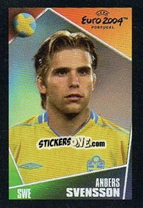 Sticker Anders Svensson - UEFA Euro Portugal 2004. Pocket Collection - Panini