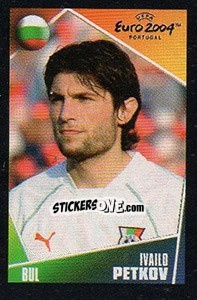 Sticker Ivailo Petkov - UEFA Euro Portugal 2004. Pocket Collection - Panini