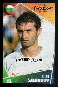 Sticker Ilian Stoianov - UEFA Euro Portugal 2004. Pocket Collection - Panini
