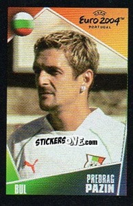 Cromo Predrag Pazin - UEFA Euro Portugal 2004. Pocket Collection - Panini