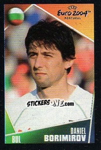 Sticker Daniel Borimirov - UEFA Euro Portugal 2004. Pocket Collection n. 157 - Panini