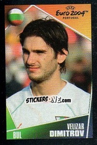 Sticker Velizar Dimitrov - UEFA Euro Portugal 2004. Pocket Collection n. 163 - Panini