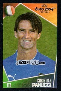 Sticker Christian Panucci - UEFA Euro Portugal 2004. Pocket Collection - Panini