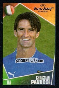 Sticker Christian Panucci - UEFA Euro Portugal 2004. Pocket Collection n. 176 - Panini