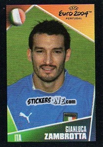 Sticker Gianluca Zambrotta - UEFA Euro Portugal 2004. Pocket Collection - Panini