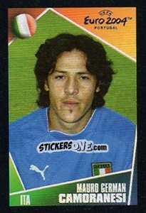 Sticker Mauro German Camoranesi - UEFA Euro Portugal 2004. Pocket Collection - Panini