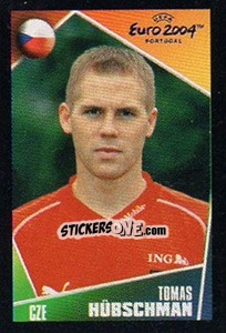 Sticker Tomas Hübschman - UEFA Euro Portugal 2004. Pocket Collection - Panini