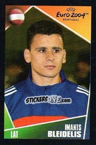 Sticker Imants Bleidelis - UEFA Euro Portugal 2004. Pocket Collection n. 213 - Panini