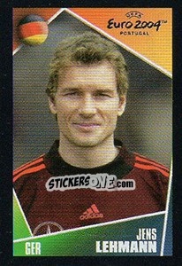 Sticker Jens Lehmann - UEFA Euro Portugal 2004. Pocket Collection n. 222 - Panini