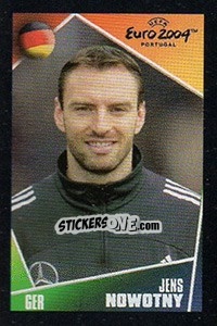 Figurina Jens Nowotny - UEFA Euro Portugal 2004. Pocket Collection n. 223 - Panini