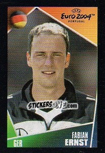 Sticker Fabian Ernst - UEFA Euro Portugal 2004. Pocket Collection n. 226 - Panini