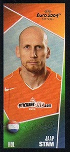 Sticker Jaap Stam - UEFA Euro Portugal 2004. Pocket Collection - Panini