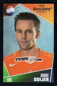Sticker Andre Ooijer - UEFA Euro Portugal 2004. Pocket Collection n. 239 - Panini