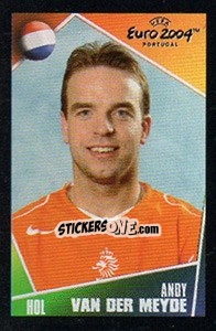 Sticker Andy Van Der Meyde - UEFA Euro Portugal 2004. Pocket Collection n. 245 - Panini