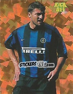 Figurina Christian Vieri - Calcio 1999-2000. Kick Off - Merlin