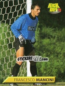 Figurina Francesco Mancini - Calcio 1999-2000. Kick Off - Merlin