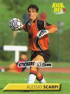Figurina Alessio Scarpi - Calcio 1999-2000. Kick Off - Merlin