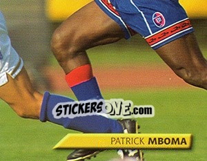 Figurina Patrick Mboma - Calcio 1999-2000. Kick Off - Merlin